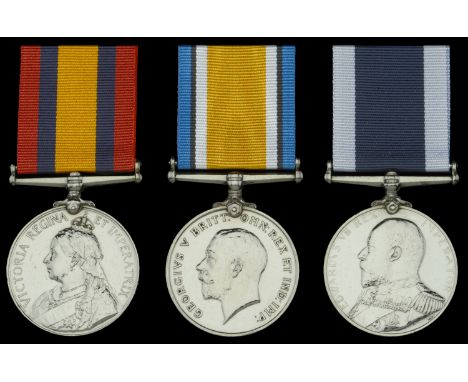Three: Petty Officer First Class G. W. H. Tatler, Royal Navy and H.M. Coast Guard  Queen’s South Africa 1899-1902, no clasp (