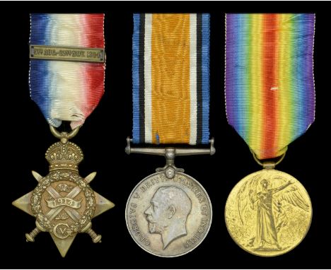Three: Private W. Willoughby, 1st Battalion, Royal Scots Fusiliers, who was killed in action at the Battle of Mons on 23 Augu