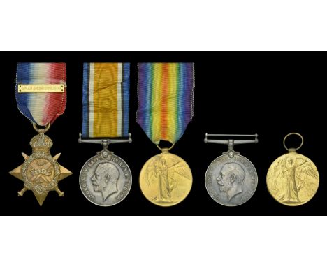 Family group:  Three: Sergeant J. H. Lowe, 1st Battalion, South Wales Borderers, who was killed in action at Gheluvelt on 31 