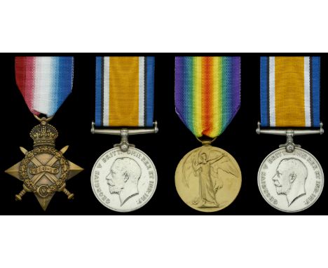 Family Group:  Three: Boatswain T. G. Brockway, Royal Navy 1914-15 Star (233233, T. G. Brockway, P.O., R.N.); British War and