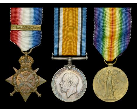 Three: Captain and Adjutant R. E. Drake, 1st Battalion, Lincolnshire Regiment, who was mortally wounded during a successful a