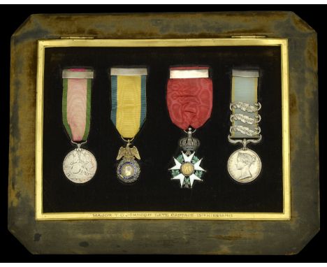 The unique ‘Light Brigade’ group of four awarded to Captain T. G. Johnson, 13th Hussars, later Major, West Yorkshire Yeomanry
