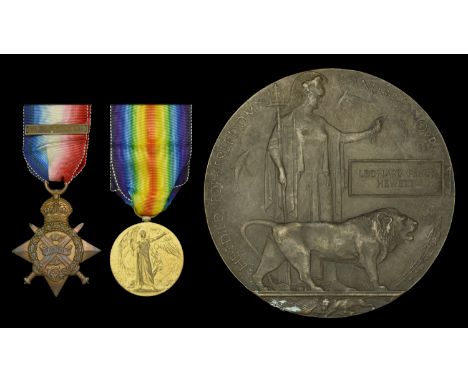 Pair: Private L. P. Hewett, 1/14th (County of London) Battalion, London Regiment (London Scottish), who was reported missing,