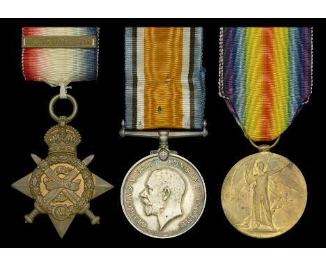 Three: Private F. Rideout, 1st Battalion, Dorsetshire Regiment, who was killed in action during the Battle of La Bassée on 13