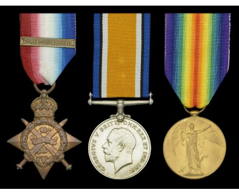 Three: Private W. J. Shields, 2nd Battalion, Royal Irish Rifles, who was taken prisoner of war at Neuve Chapelle, during the 