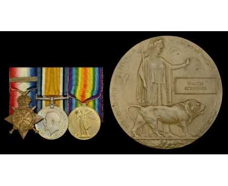 Three: Private W. Scrivener, 2nd Battalion, Essex Regiment, who was killed in action near Messines on 23 October 1914  1914 S