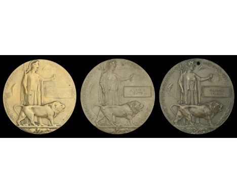 Memorial Plaque (3) (Thomas Harold Gardiner; A. George Watts; Frederick Willcox) first heavily polished and naming only just 