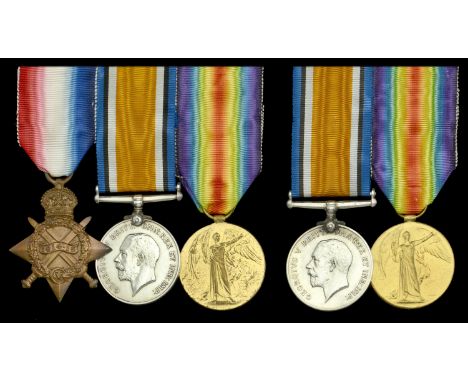 Family Group:  Three: Able Seaman A. Hands, Royal Navy, who was killed in action when the cruiser H.M.S. Cressy was torpedoed