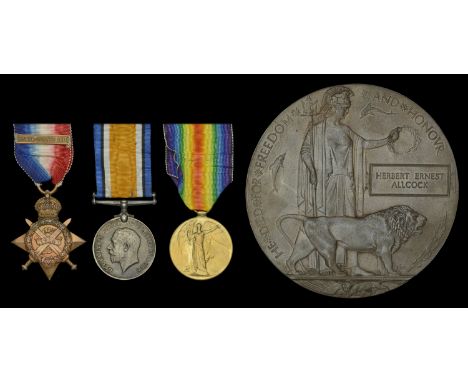 Three: Private H. E. Allcock, 2nd Battalion, York and Lancaster Regiment, who was killed in action at Radinghem on 18 October