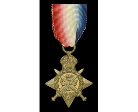 The 1914 Star awarded to Private C. Lurie, 4th Battalion, Duke of Cambridge’s Own (Middlesex Regiment), who was killed in act