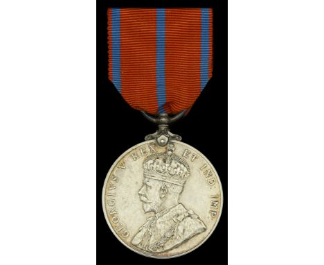 The Coronation Medal awarded to Police Constable F. H. Merriman, City of London Police, who won an Olympic Gold Medal for Gre