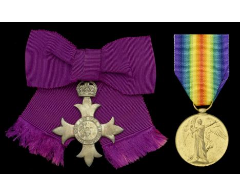 A Great War M.B.E. pair awarded to Nurse Miss Gertrude E. Holmes, South African Military Nursing Service  The Most Excellent 