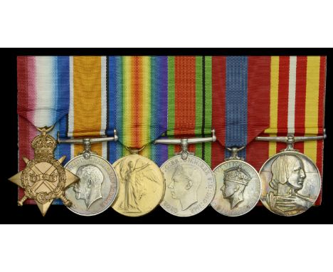 Six: Petty Officer G. H. Jeffery, Royal Navy   1914-15 Star (224911, G. H. Jeffery. L.S., R.N.; British War and Victory Medal