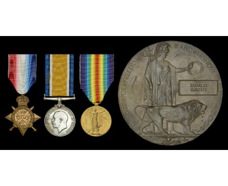 Three: Corporal C. Burgess, 2nd Battalion, Royal Irish Regiment, who was killed in action at the Battle of the Aisne on 14 Se