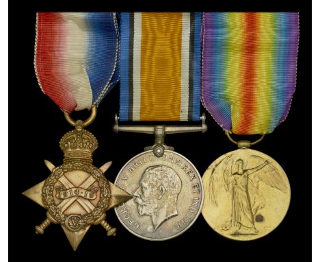 Three: Second Lieutenant R. S. Gorman, Royal Inniskilling Fusiliers, late Army Service Corps  1914-15 Star (M2-073423 Pte. R.