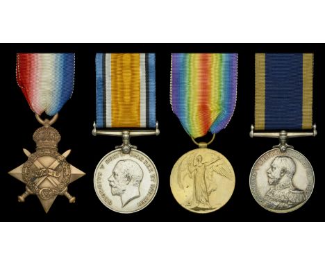 Four: Chief Petty Officer W. J. Kiver, Royal Navy  1914-15 Star (125737, W. J. Kiver, C.P.O., R.N.); British War and Victory 