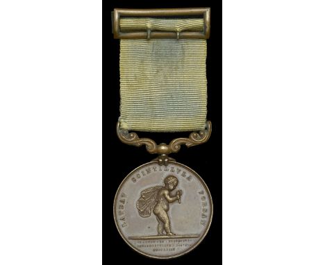 Royal Humane Society, small bronze medal (successful) (G. H. Duggan, 8th. July. 1893.) with integral bronze buckle, good very