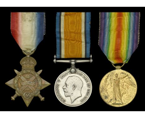 Three: Drummer B. E. Robertson, 1st Battalion, Bedfordshire Regiment, who was killed in action near Gheluvelt during the Firs