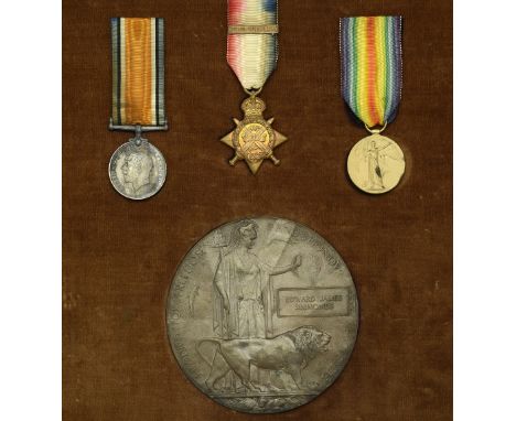 Three: Private E. J. Simmonds, 4th Battalion, Duke of Cambridge’s Own (Middlesex Regiment), who was killed in action at the B