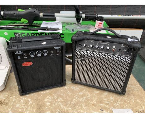 TWO AMPS - A STAGG CA-10 AND A GEAR4MUSIC S150, IN WORKING ORDER 
