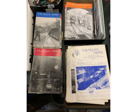 A LARGE QUANTITY OF VINTAGE TALYLLYN NEWS  MAGAZINES 