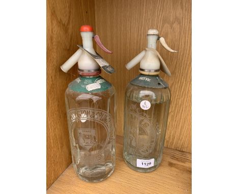 TWO VINTAGE SODA SYPHONS 