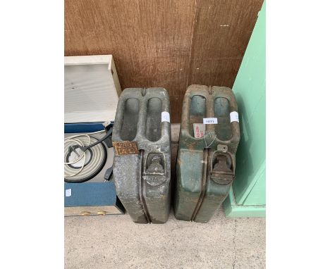 TWO VINTAGE JERRY CANS 