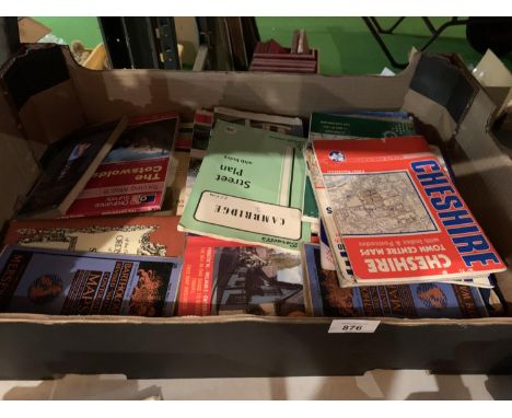 A BOX OF ORDNANCE SURVEY MAPS 