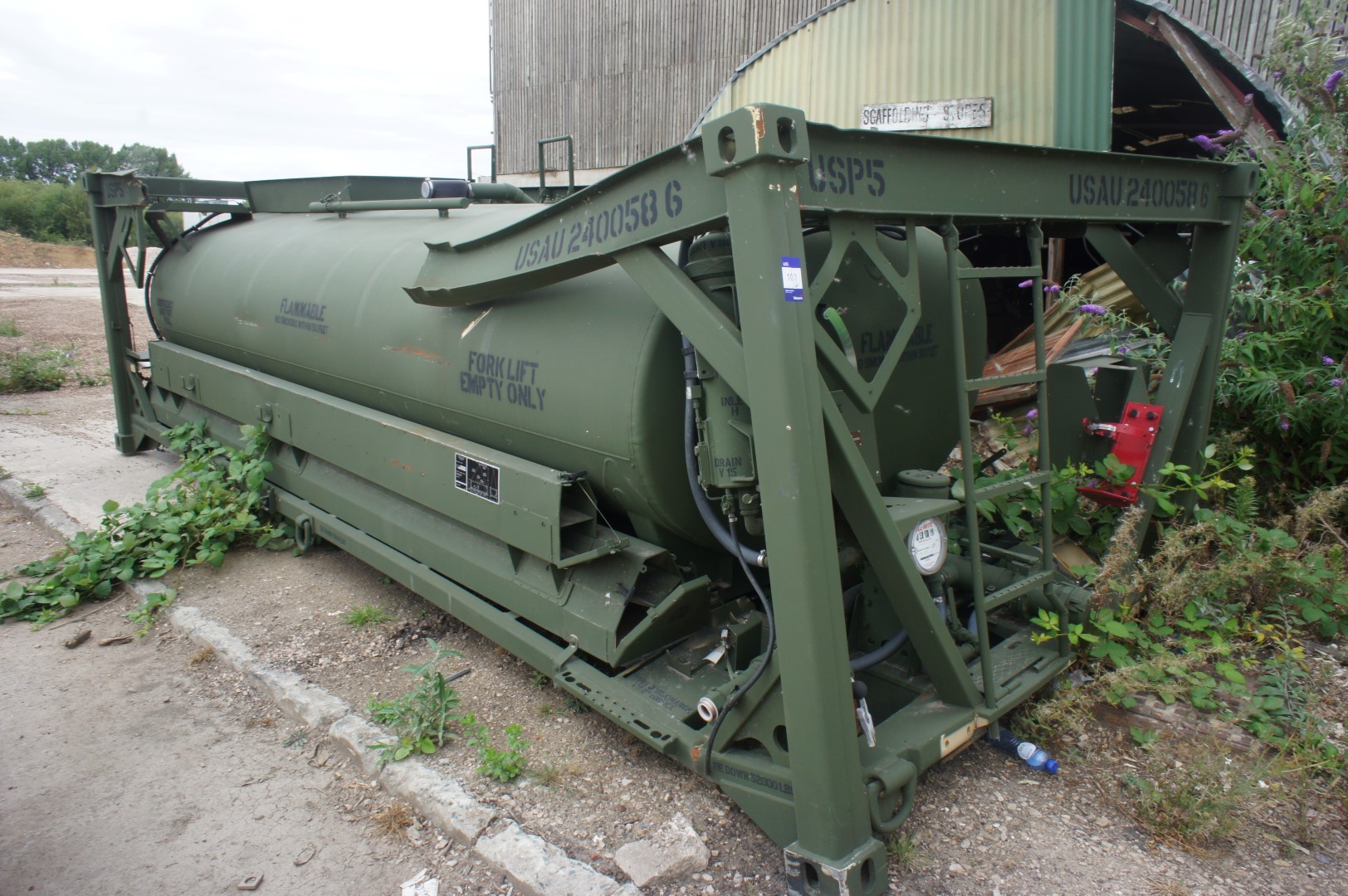 * Fuel Tank Rack Mount Module, 2500 Gallon Capacity with Gauge and