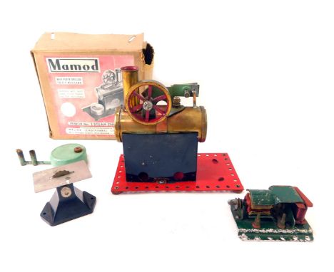 A Mamod Minor number 2 steam engine, boxed. 