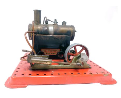A Mamod SE3 twin cylinder stationary engine. 