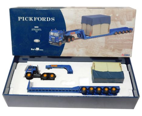Corgi 1:50 scale CC12605 Pickford's Scammell Crusader King Tractor and load, boxed.