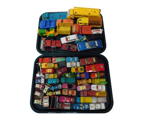 Tonka, Corgi and Matchbox playworn diecast, including Matchbox Super Fast Datsun 260Z 2+2, Matchbox Superkings K21 tractor tr
