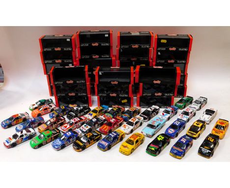 Quartzo boxed and unboxed diecast, Nascar and stock cars include Ford Fairlane 56 Mel Larsen, 2019 Chevvy Lumina, Thunderbird