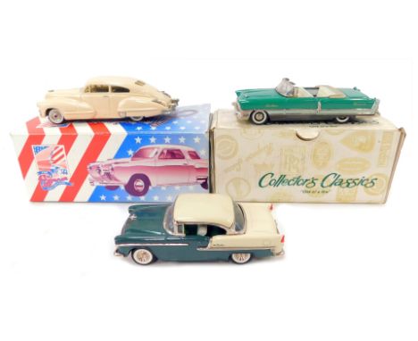 An American Classics 43rd Avenue Collection diecast vehicle Cadillac Series 62 Sedanette 1947, boxed, together with a Collect