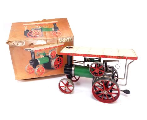A Mamod TE1A steam tractor, boxed. 