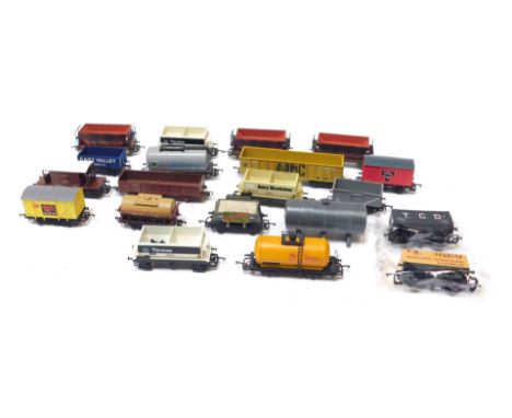 Lima, Hornby and other OO gauge rolling stock, including BP Chemicals tanker, East Valley Scrap Company seven plank wagon, Sh