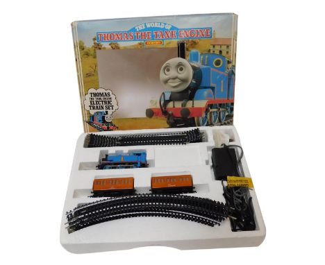 A Hornby OO gauge The World of Thomas the Tank Engine train set, R838 Thomas the Tank Engine Annie and Clarabel coaches and o