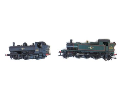 Two Bachmann Branchline OO gauge locomotives, comprising 32-125A 2-6-2 45XX tank locomotive 4569 BR lined green, and a 32-200