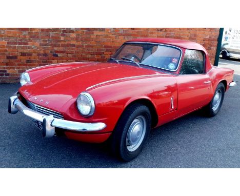 A Triumph mark 2 Spitfire 1968, registration OEG55F, chassis number FD24290, engine number FD20329HE, 1296cc petrol, red, 32,