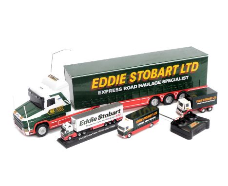 An Eddie Stobart Limited Express Road Haulage Specialist remote controlled lorry and trailer, Atlas Editions Volvs FH fridge 