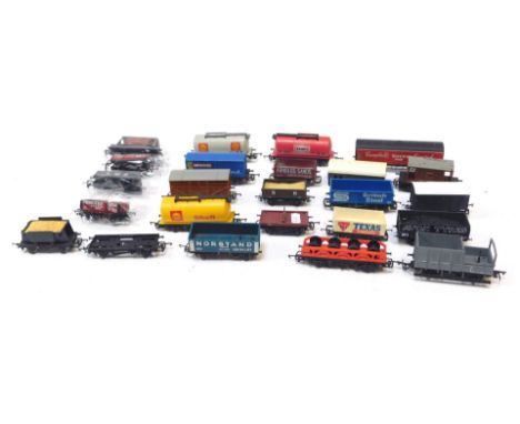 Hornby, Graham Farrish and other OO gauge rolling stock, including Shell tanker, Princess Royal Colliery five plank wagon, Ca