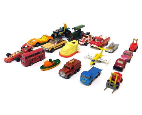 Matchbox, Corgi and other playworn diecast vehicles, including a Matchbox Speed Kings Ford Capri 2, Matchbox Speed Kings K42 
