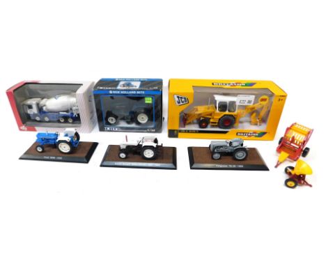 Britains, Ertl, Atlas Editions and other boxed and unboxed diecast, including an NZG Mercedes Benz Atros four axle Aggregate 