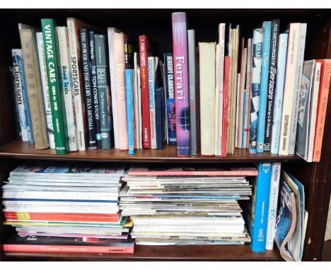 Automobilia related books and magazines, including Richard Hammond On the Edge, The World According to Clarkson For Crying Ou