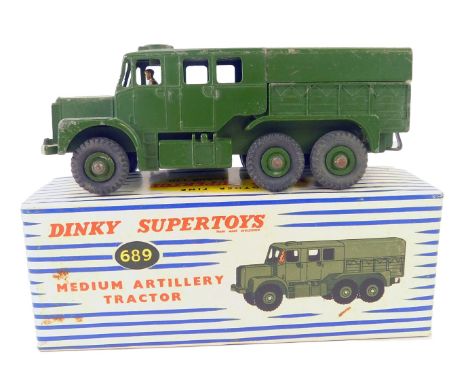 A Dinky Super Toys medium artillery tractor, 689, boxed. 
