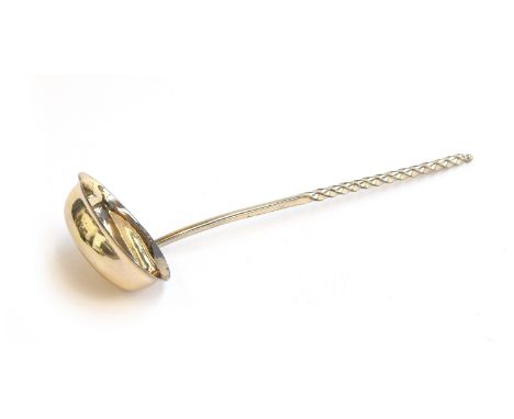 A George III silver toddy ladle by Edward Mayfield, London 1806, having a short silver twist handle, the bowl approx. 5.7cm w