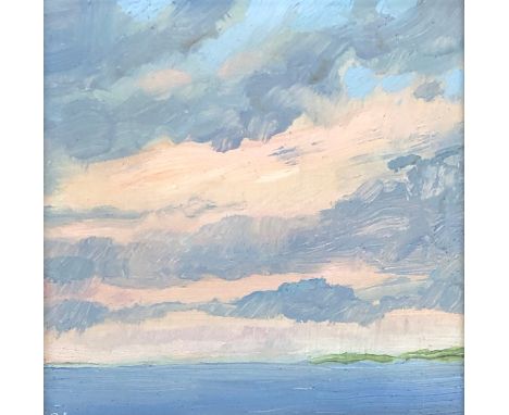 Robert Innes (b.1964), 'Twilight', oil on panel, initialled and dated 1999 to verso, 13.5x13.5cm 