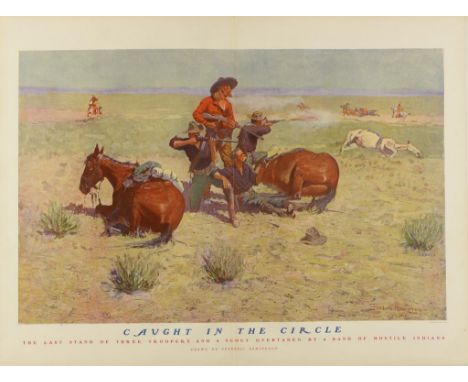 REMINGTON, FREDERIC - DONE IN THE OPEN, DRAWINGS BY FREDERIC REMINGTON with an Introduction and Verses by Owen Wister and Oth