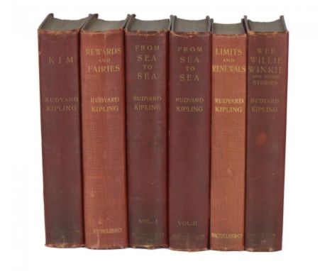 kIPLING, RUDYARD - [A COLLECTION OF FIRST EDITIONS] - KIM London, Macmillan and Co, 1901. First edition, 8vo; REWARDS AND FAI